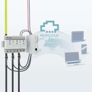 Combined lightning current and surge arrester monitored using ImpulseCheck Combined lightning current and surge arrester monitored using ImpulseCheck